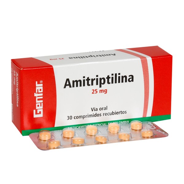Amitriptilina 25 Mg Caja X 30 Tabletas